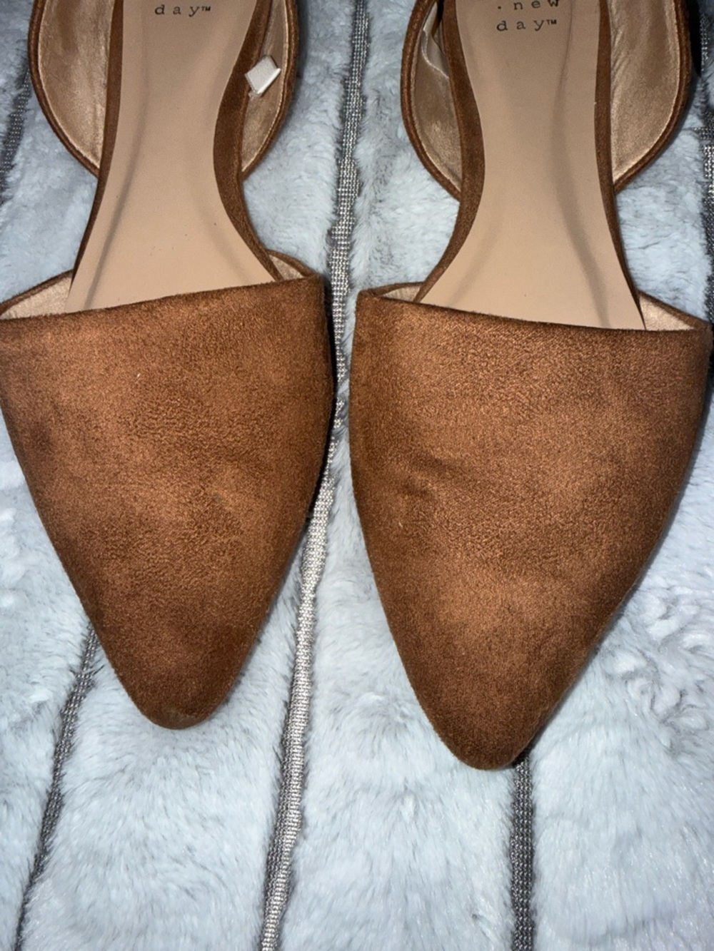a new day Brown Suede D'Orsay Flats - Picture 4 of 4